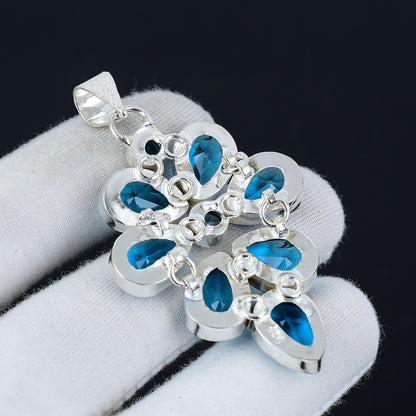 Blue Topaz Gemstone Pendant