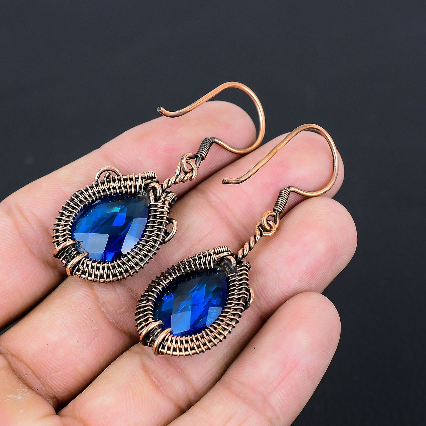 London Blue Topaz Gemstone Earrings