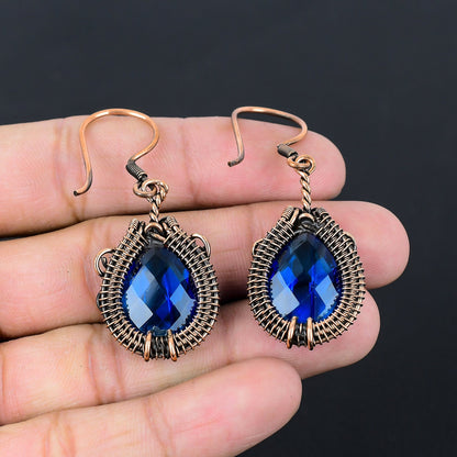 London Blue Topaz Gemstone Earrings
