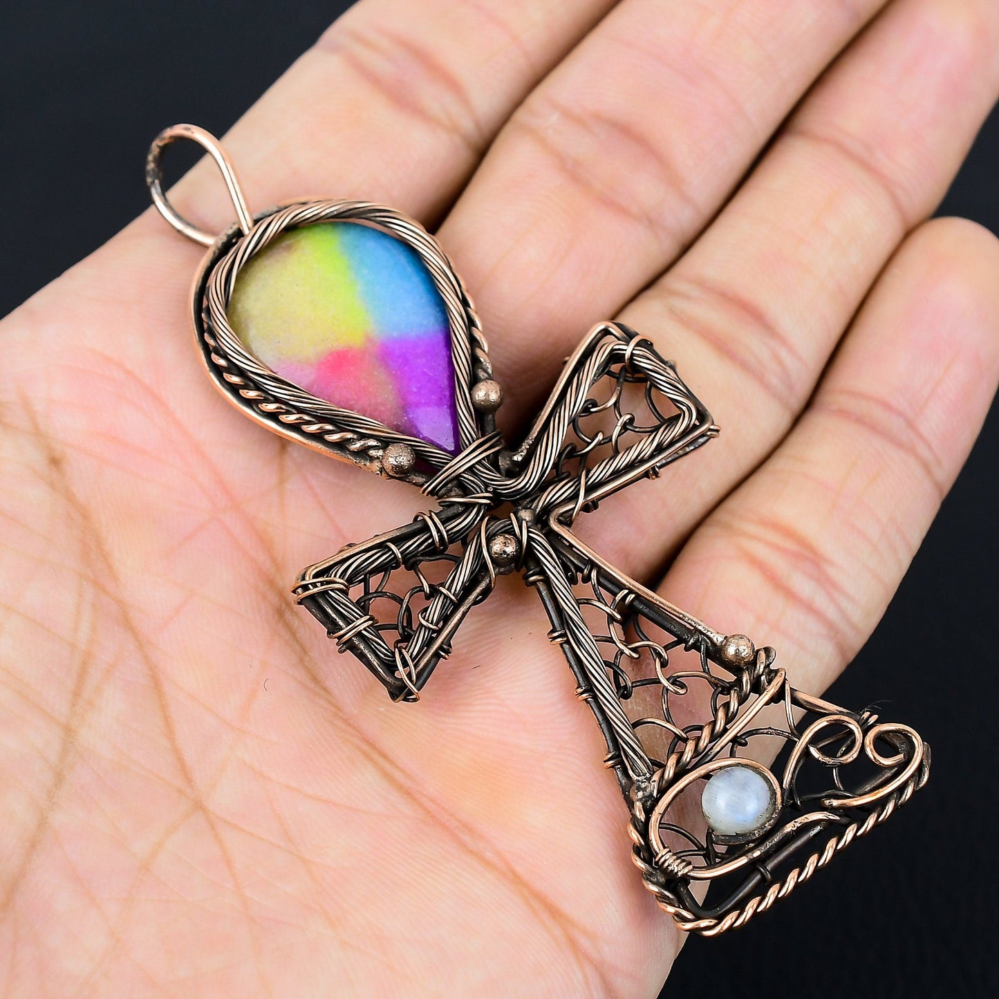 Rainbow Solar Quartz Gemstone Pendant