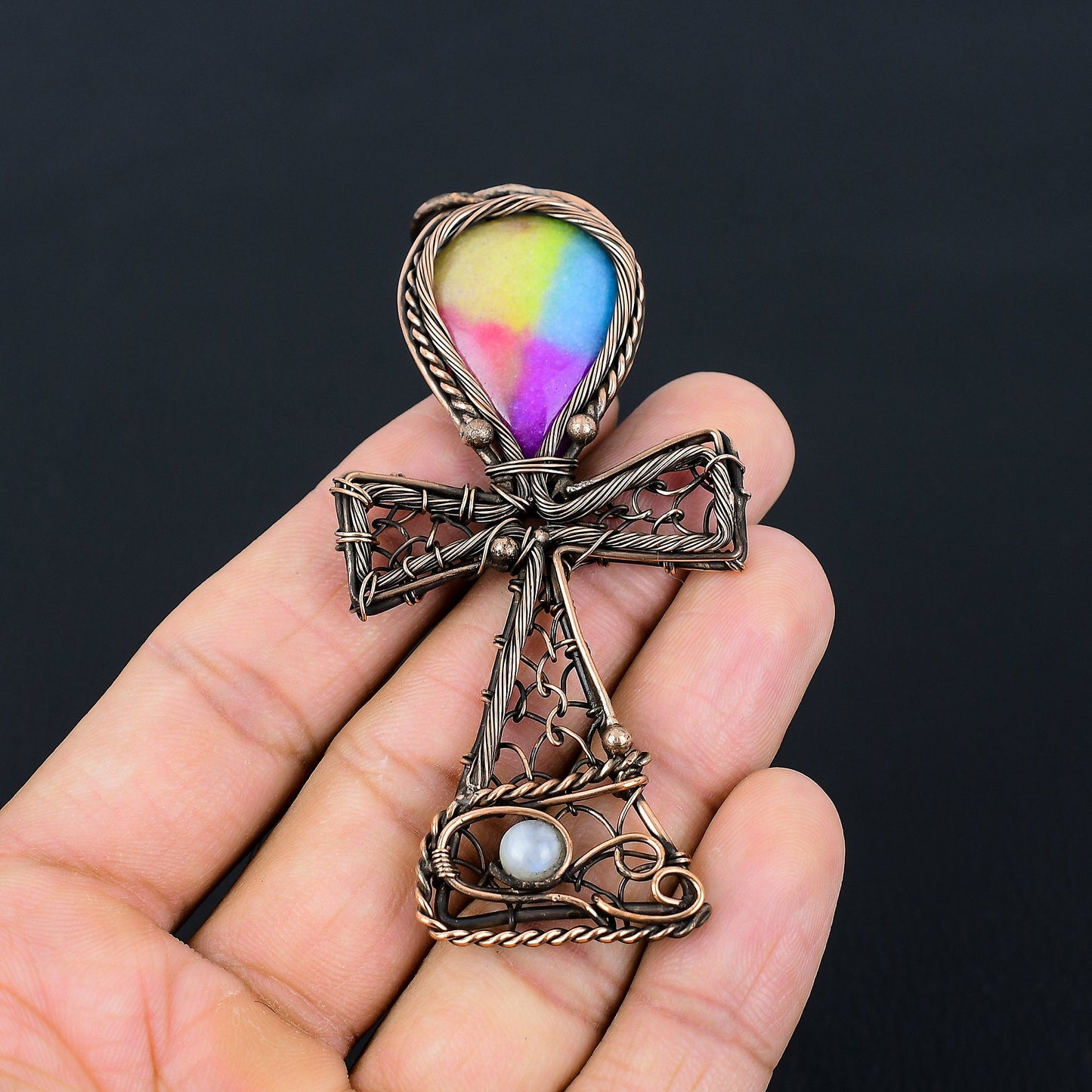 Rainbow Solar Quartz Gemstone Pendant
