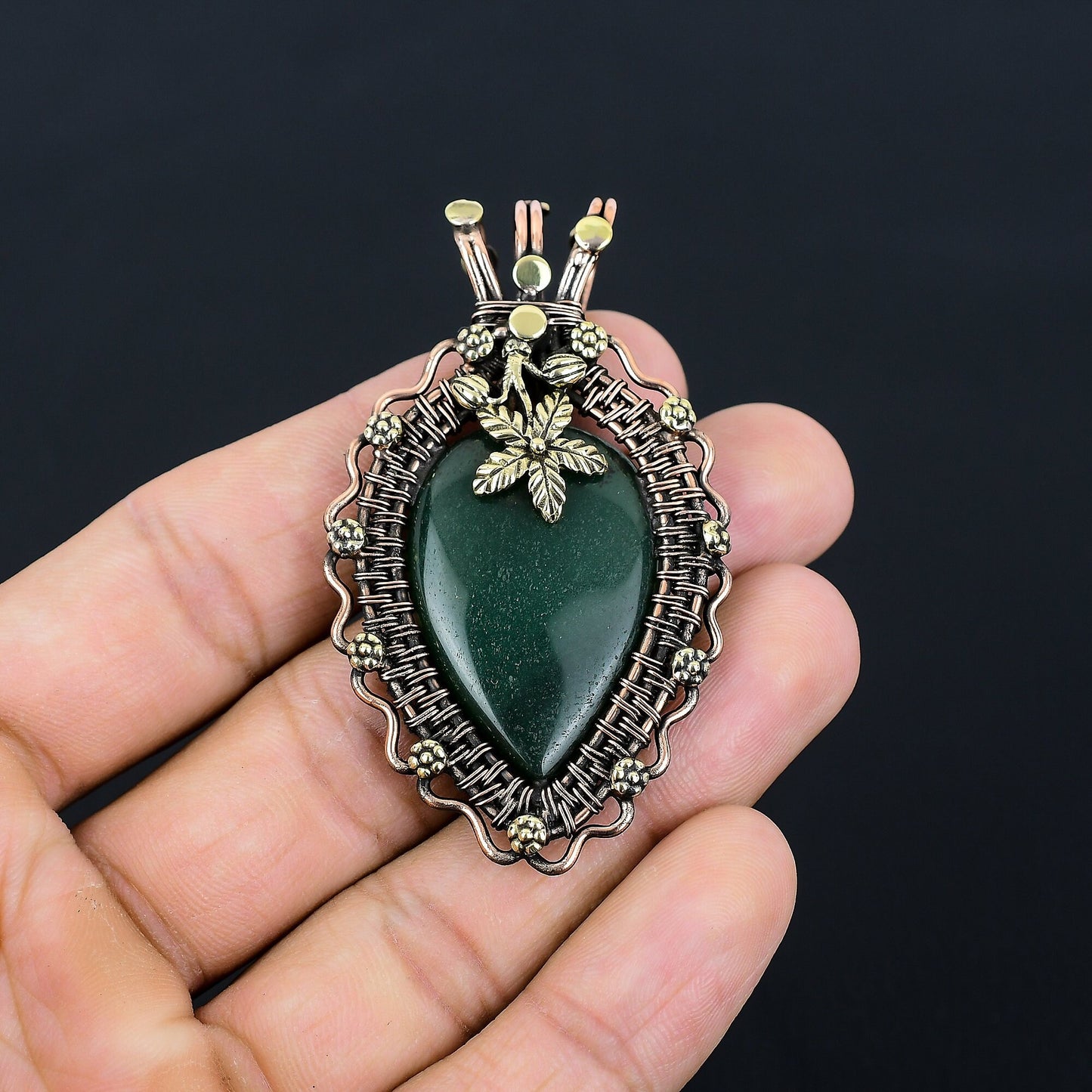 Green Jade Gemstone Pendant