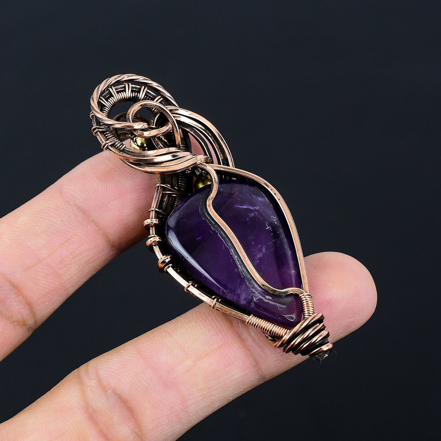 Purple Amethyst Gemstone Pendant
