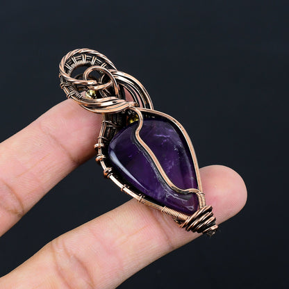 Purple Amethyst Gemstone Pendant
