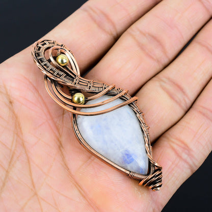 Rainbow Moonstone Gemstone Pendant