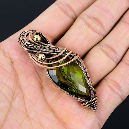 Green Peridot Gemstone Pendant