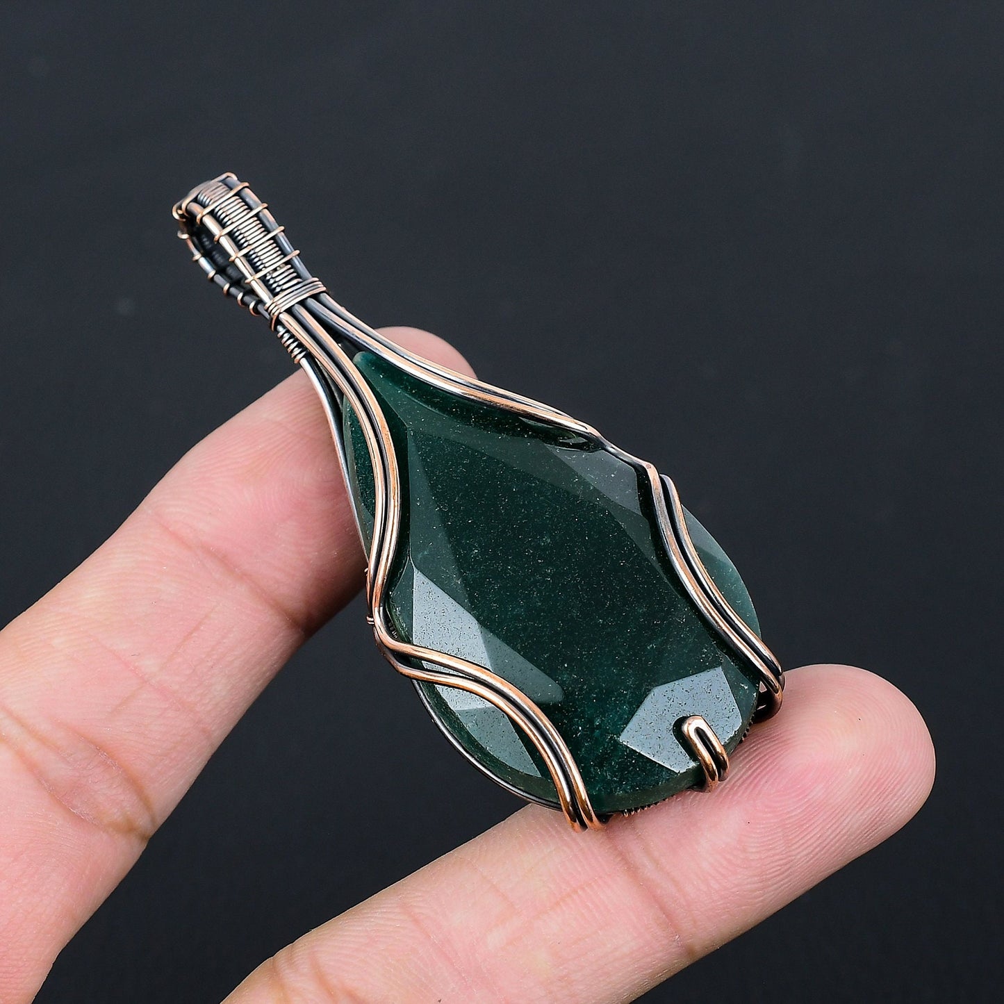 Green Emerald Gemstone Pendant