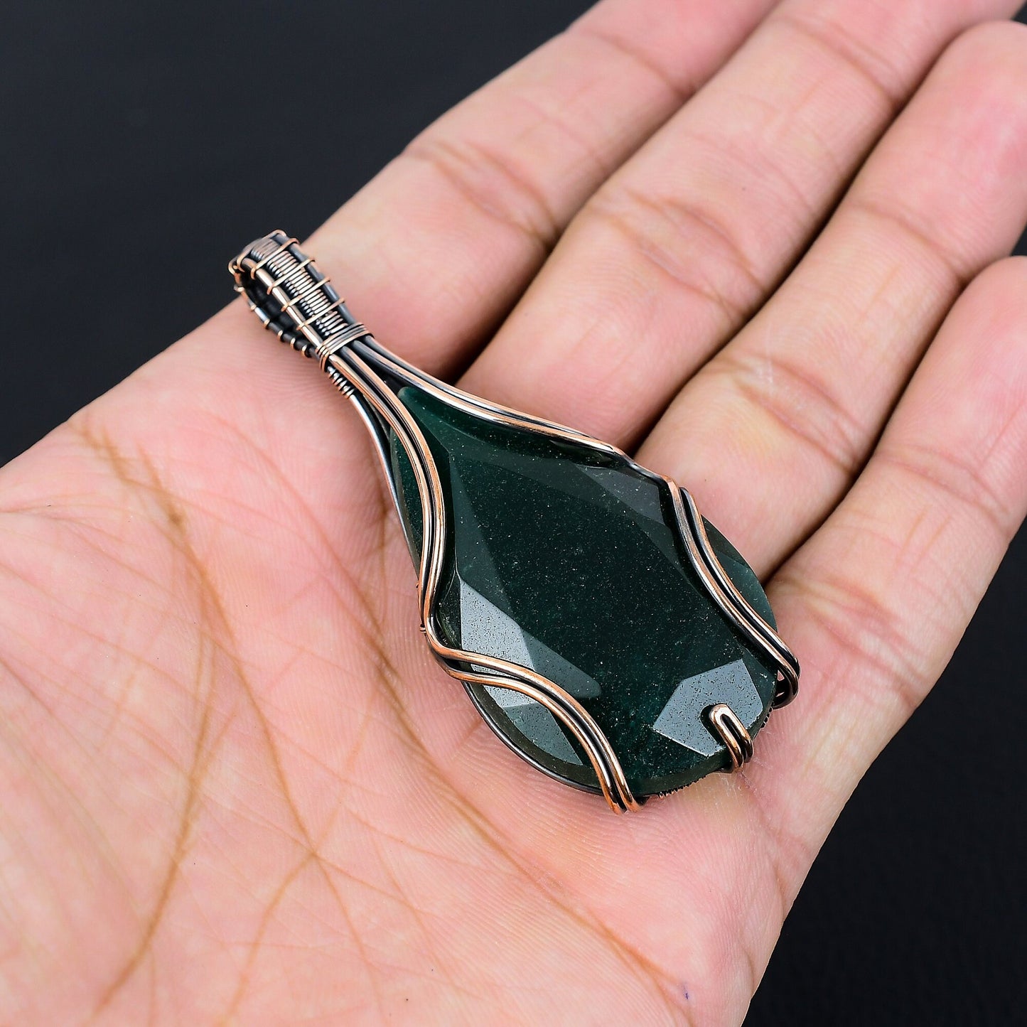 Green Emerald Gemstone Pendant