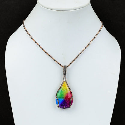 Rainbow Solar Quartz Gemstone Pendant