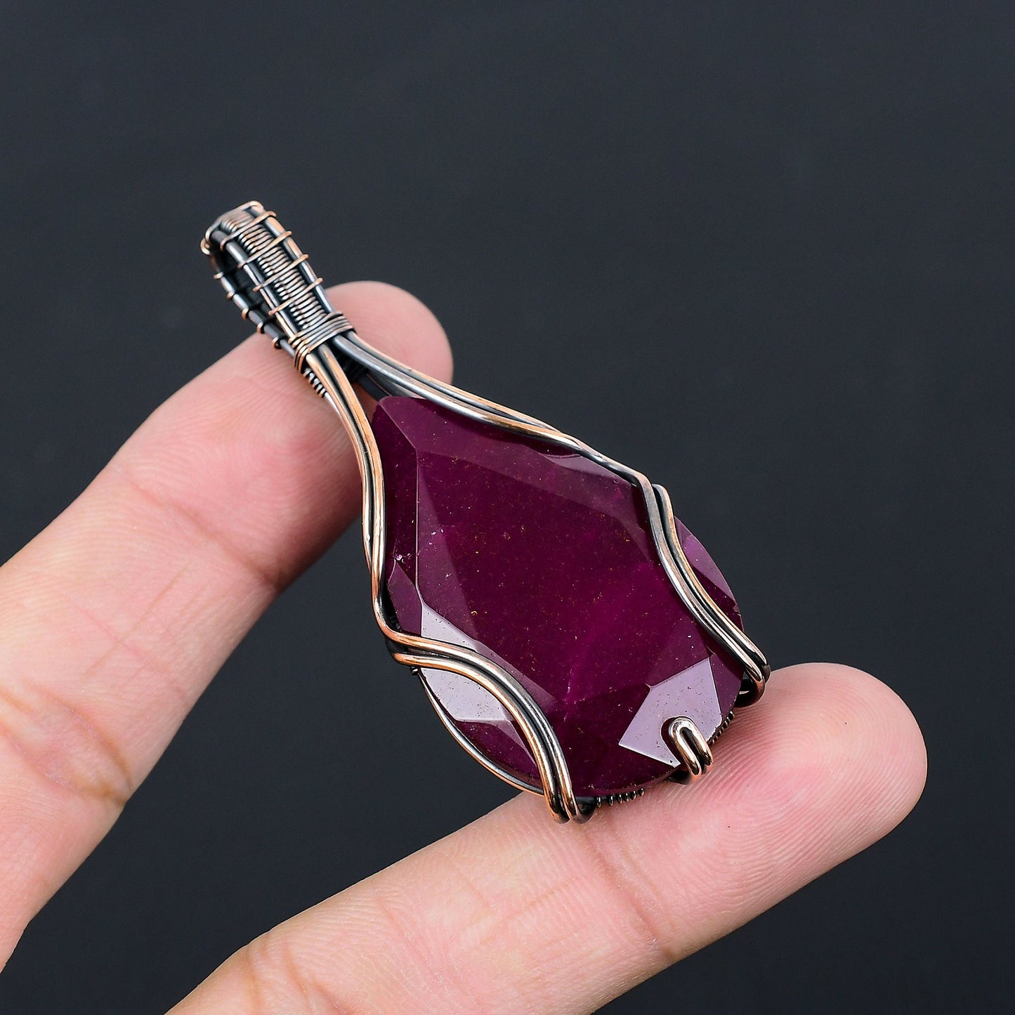 Red Ruby Gemstone Pendant