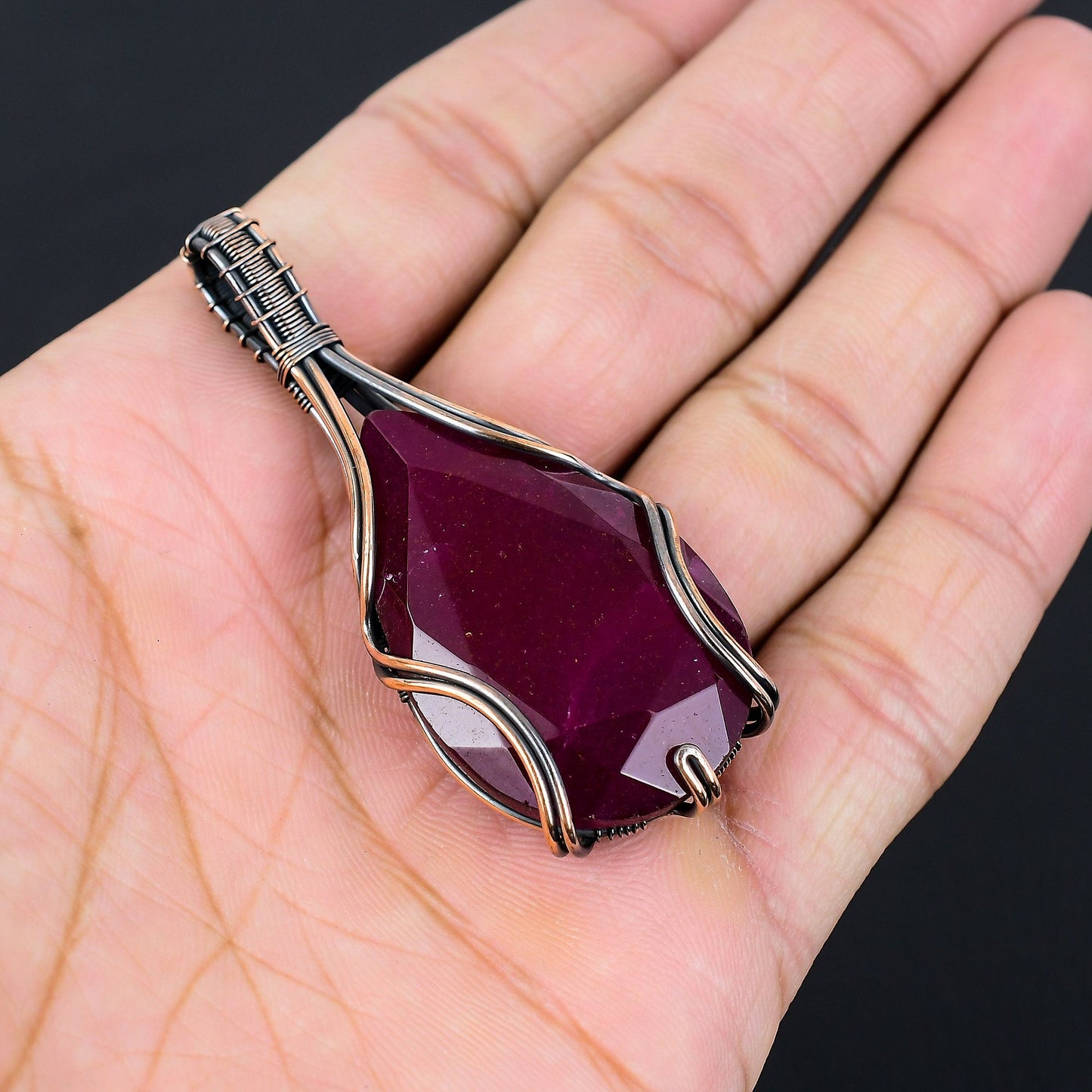 Red Ruby Gemstone Pendant
