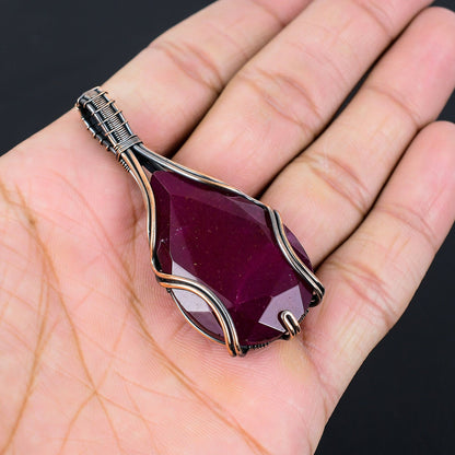 Red Ruby Gemstone Pendant