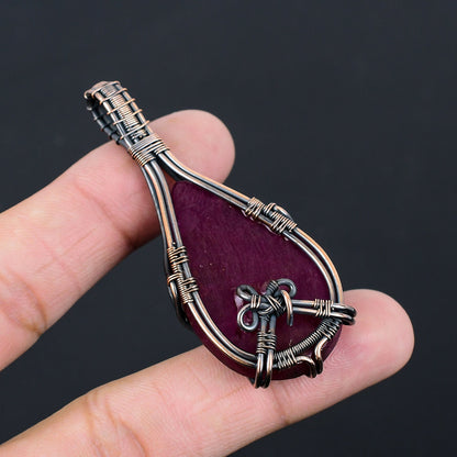 Red Ruby Gemstone Pendant