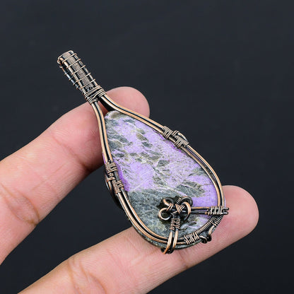 Purple Purpurite Gemstone Pendant