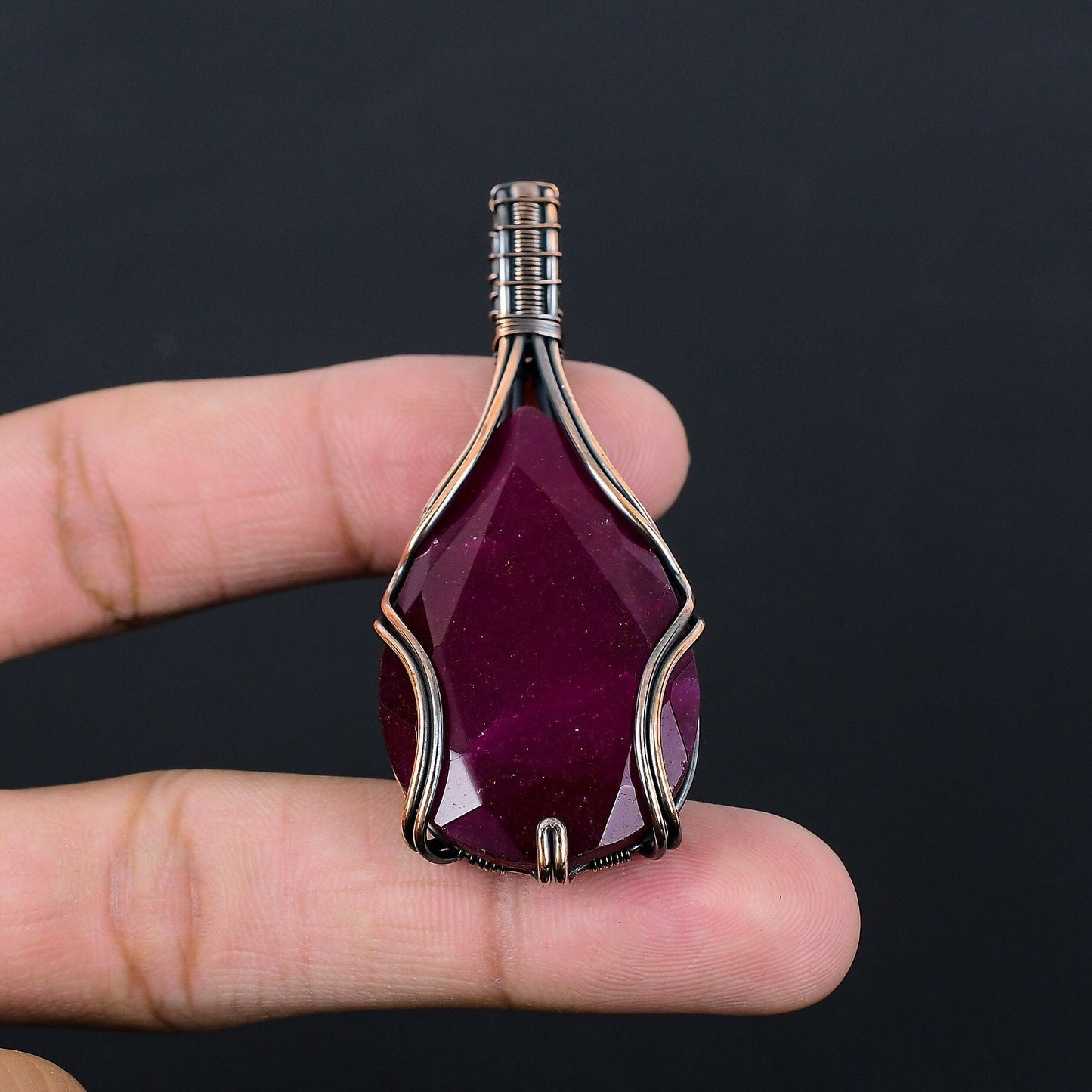 Red Ruby Gemstone Pendant