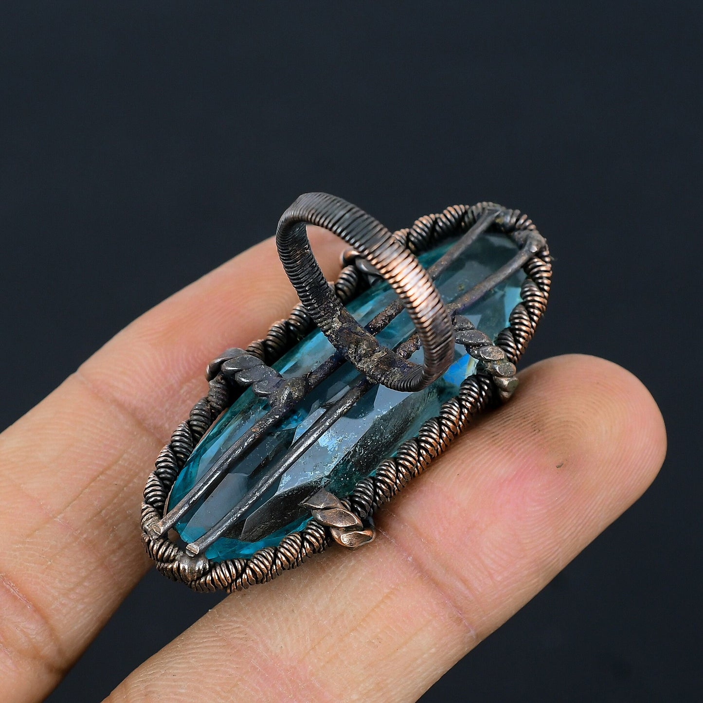 Blue Topaz Gemstone Ring