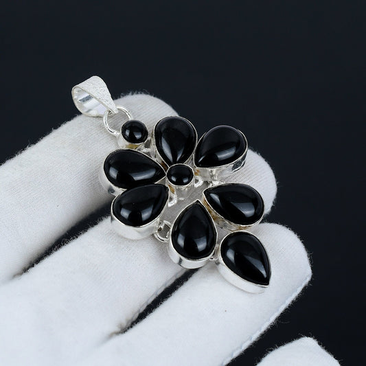 Black Onyx Gemstone Pendant