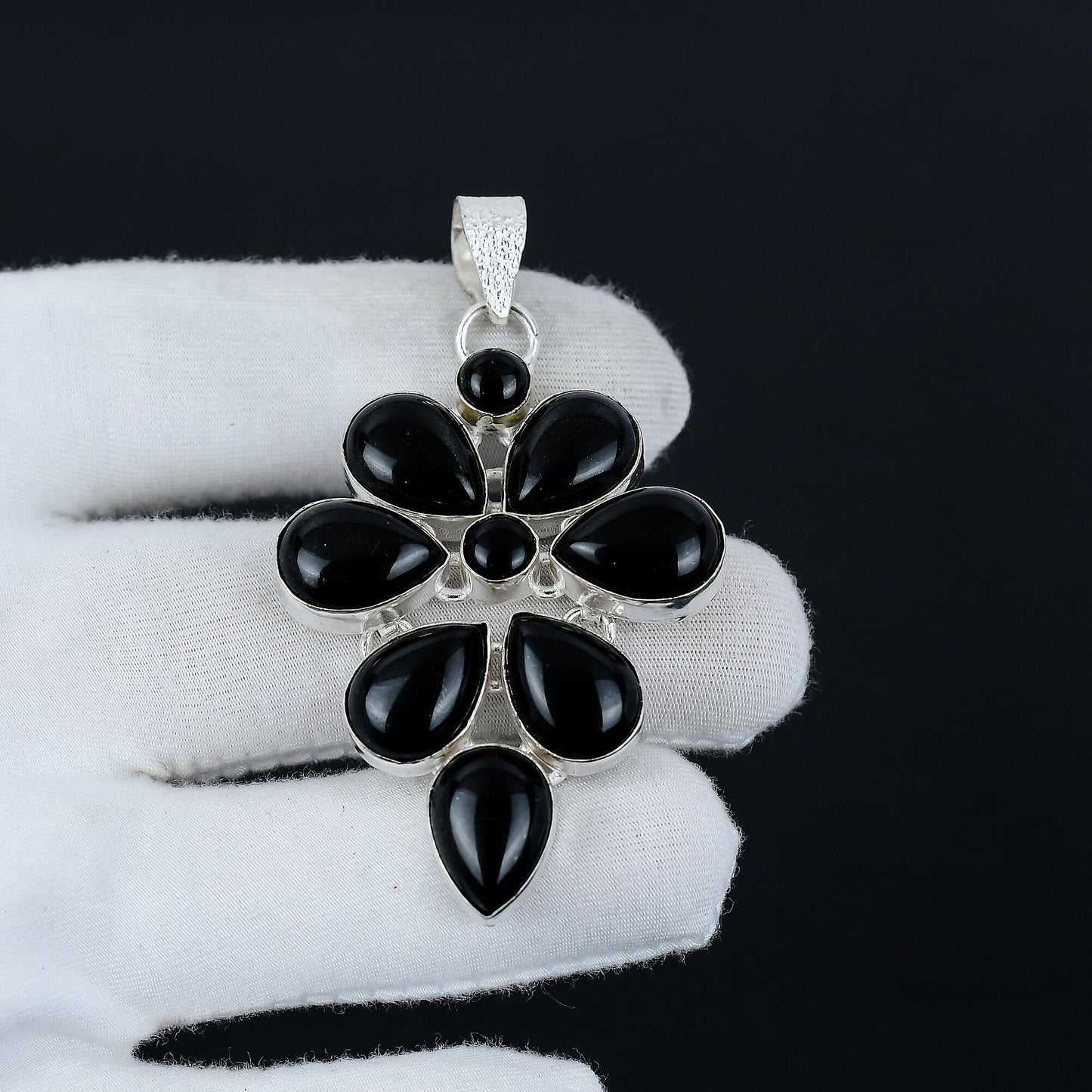 Black Onyx Gemstone Pendant