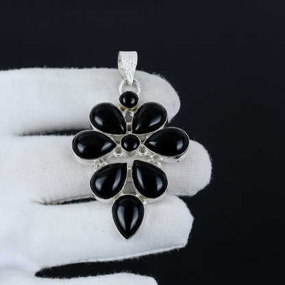 Black Onyx Gemstone Pendant