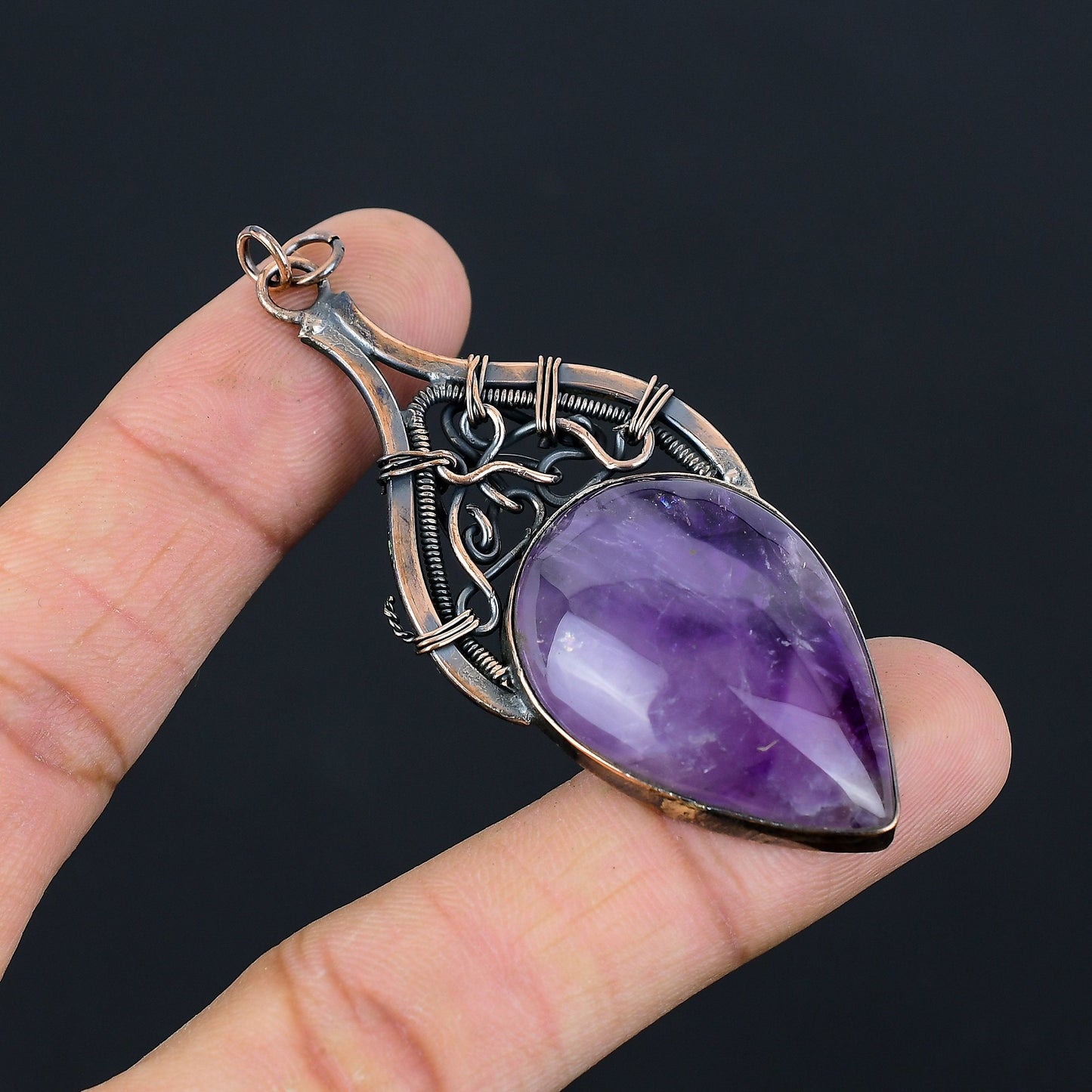 Purple Amethyst Gemstone Pendant