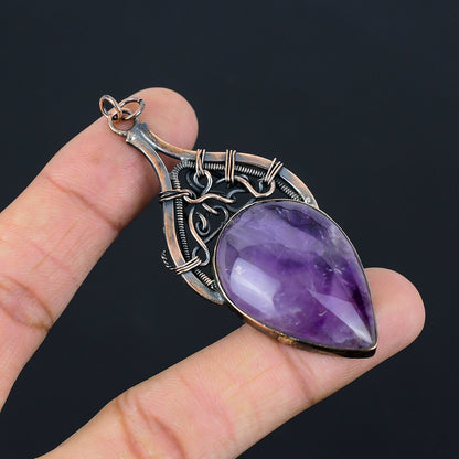 Purple Amethyst Gemstone Pendant