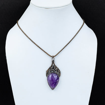 Purple Amethyst Gemstone Pendant