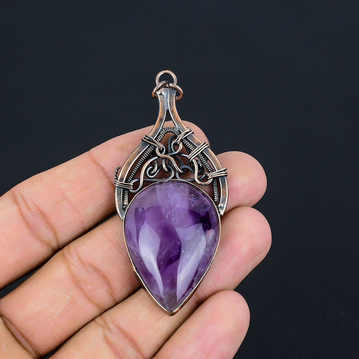 Purple Amethyst Gemstone Pendant