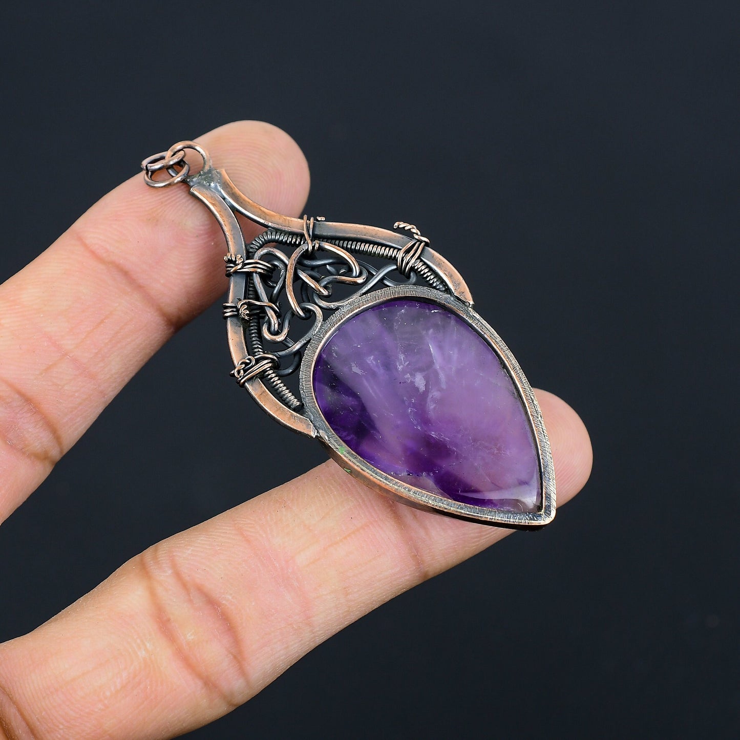 Purple Amethyst Gemstone Pendant