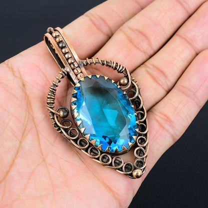 Blue Topaz Gemstone Pendant