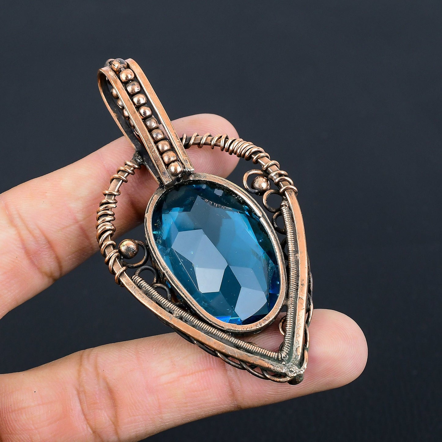 Blue Topaz Gemstone Pendant