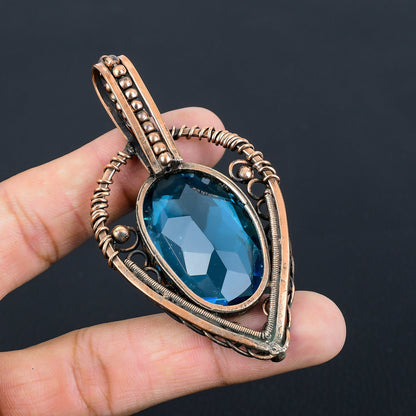 Blue Topaz Gemstone Pendant