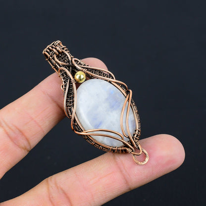 Rainbow Moonstone Gemstone Pendant