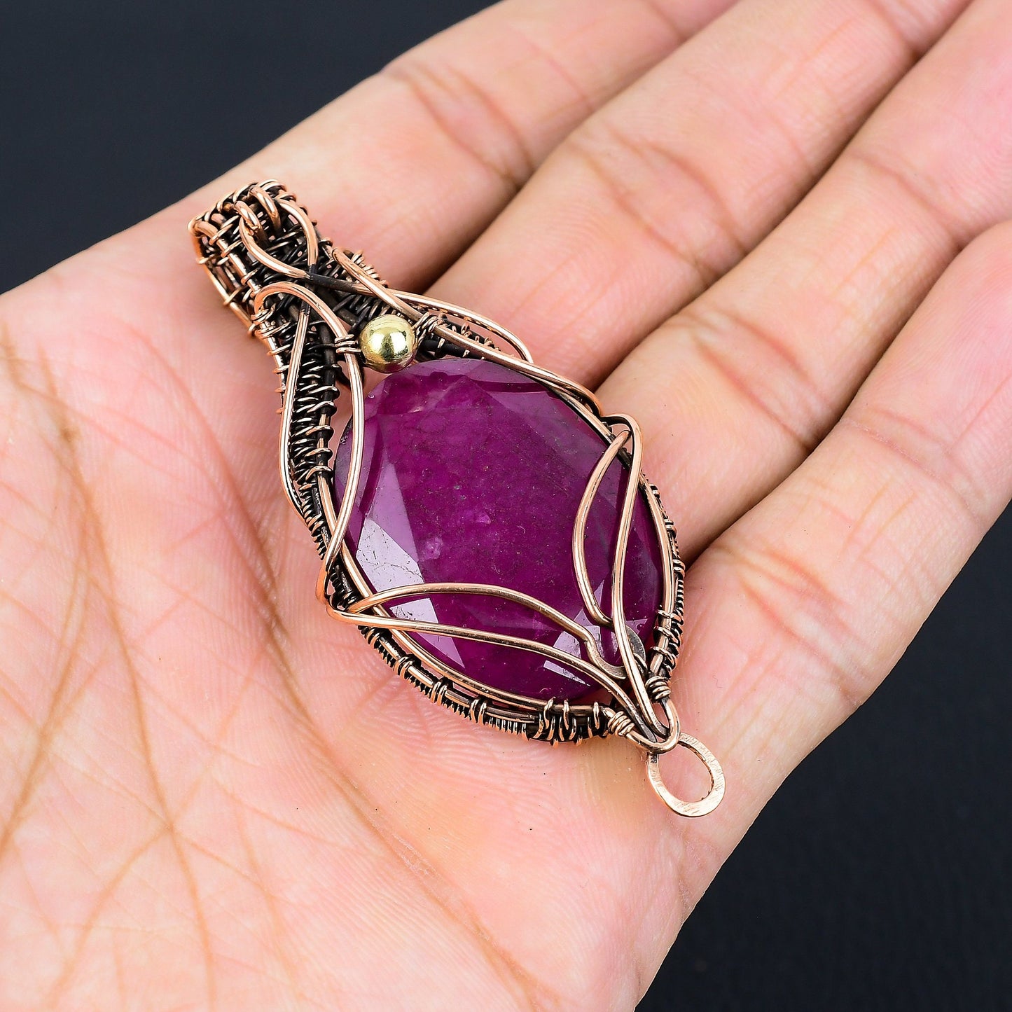 Red Ruby Gemstone Pendant