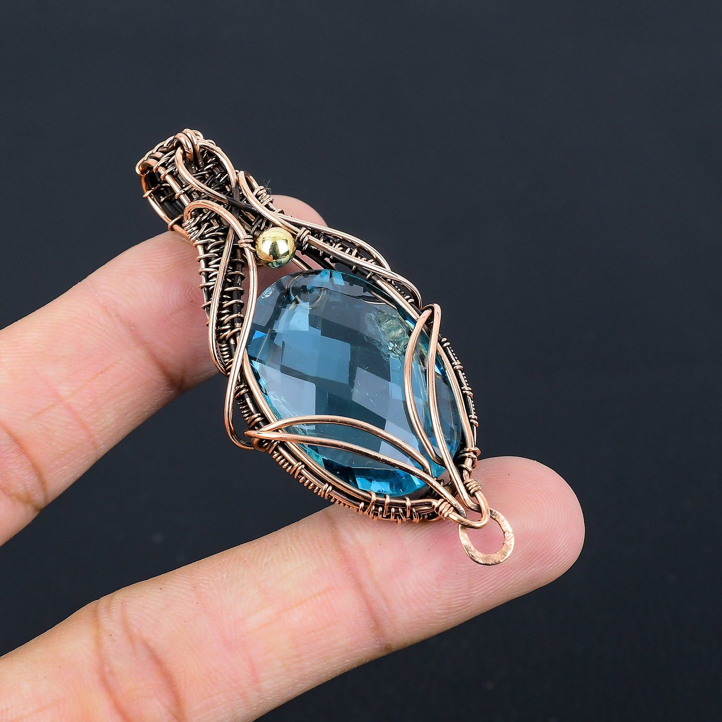 Blue Topaz Gemstone Pendant