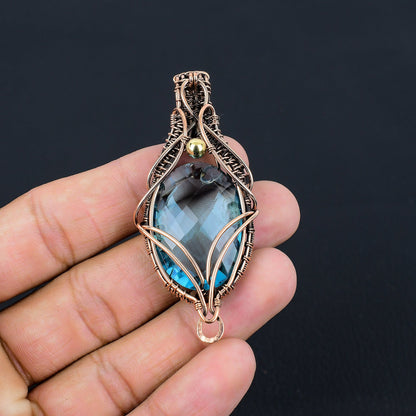 Blue Topaz Gemstone Pendant