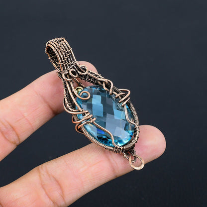Blue Topaz Gemstone Pendant