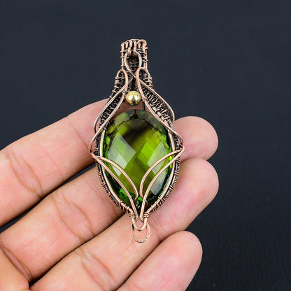 Green Peridot Gemstone Pendant