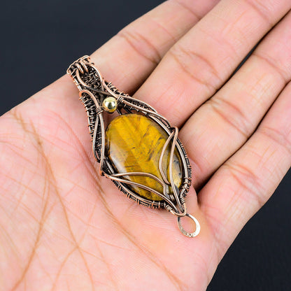 Brown Tiger Eye Gemstone Pendant