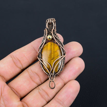 Brown Tiger Eye Gemstone Pendant