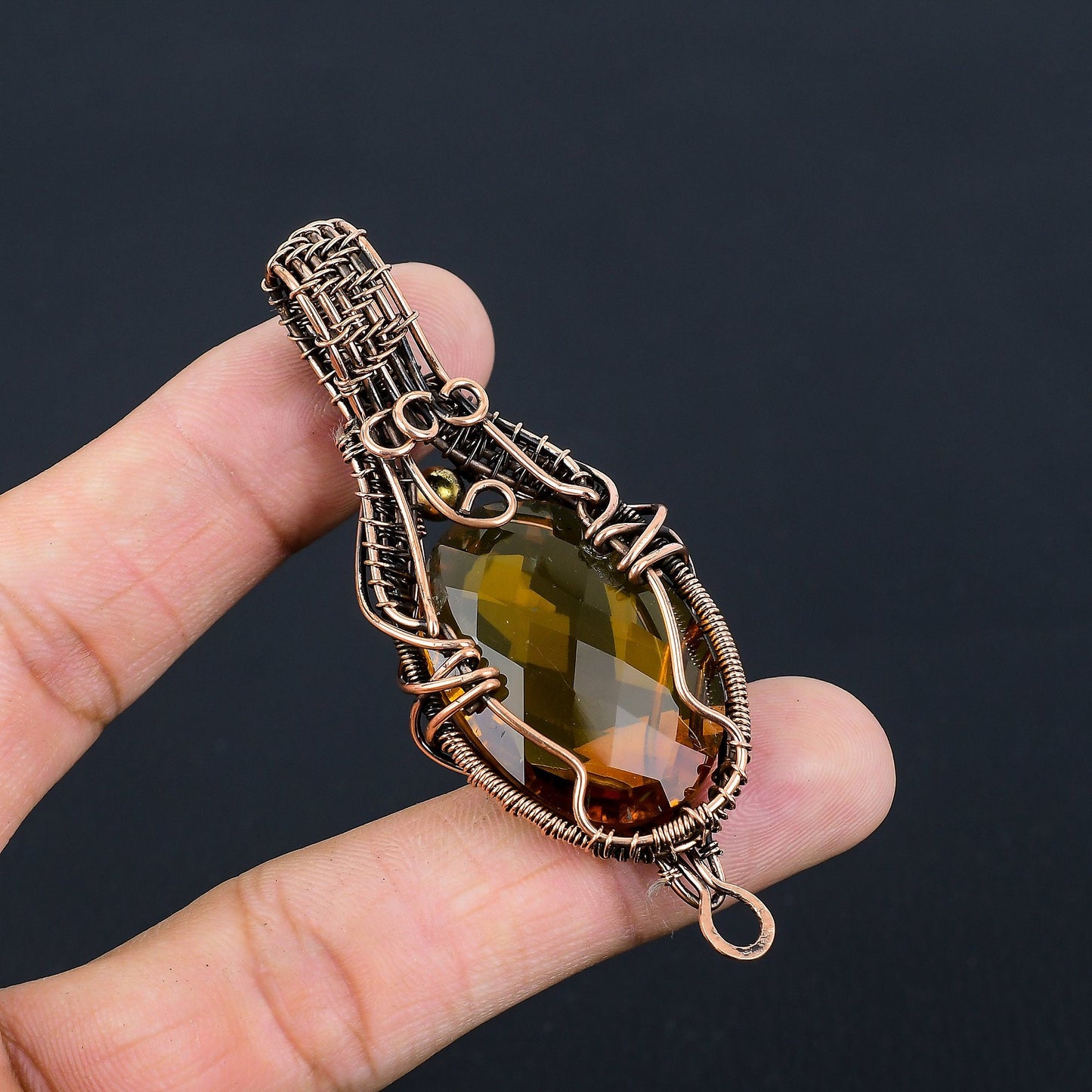 Yellow Citrine Gemstone Pendant