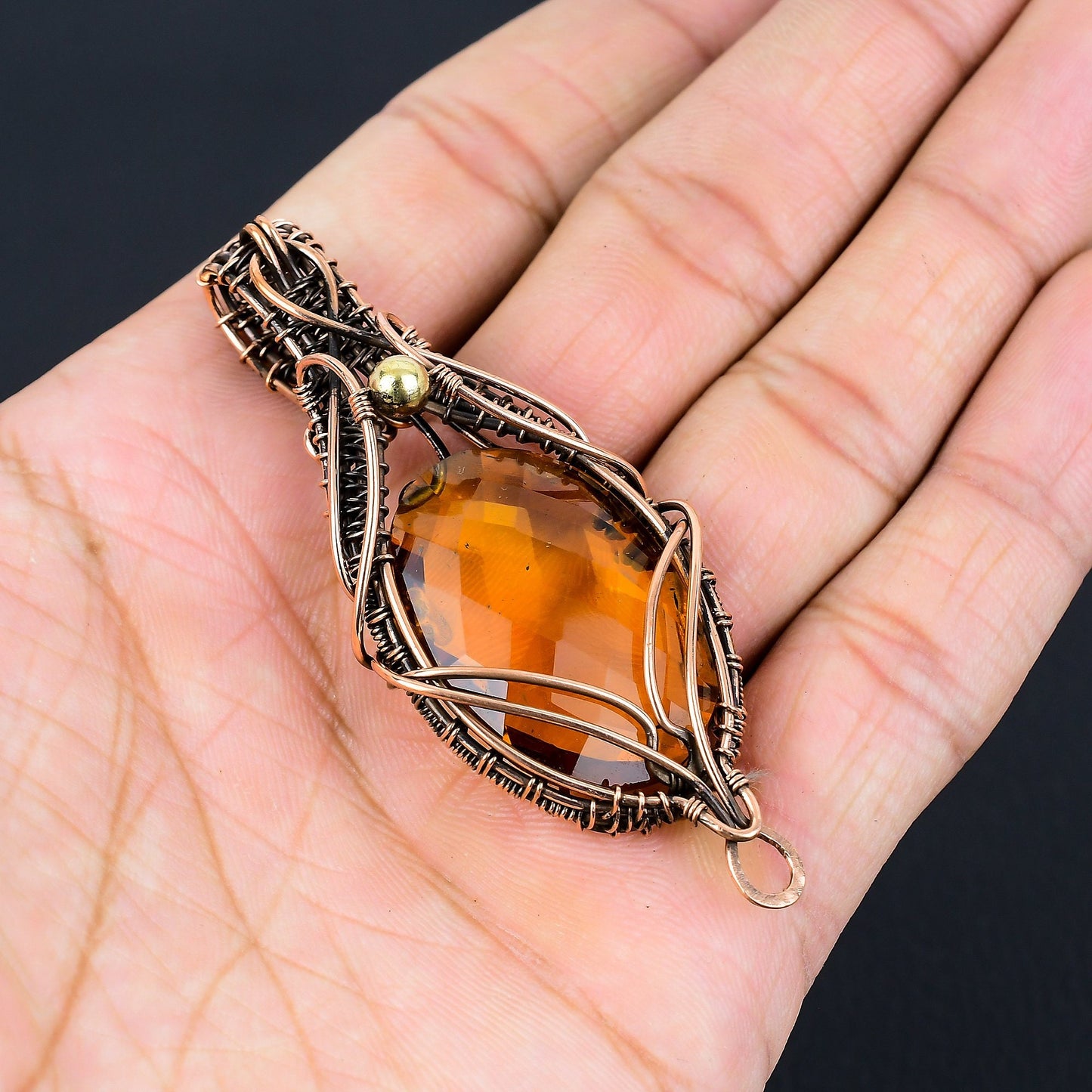 Yellow Citrine Gemstone Pendant