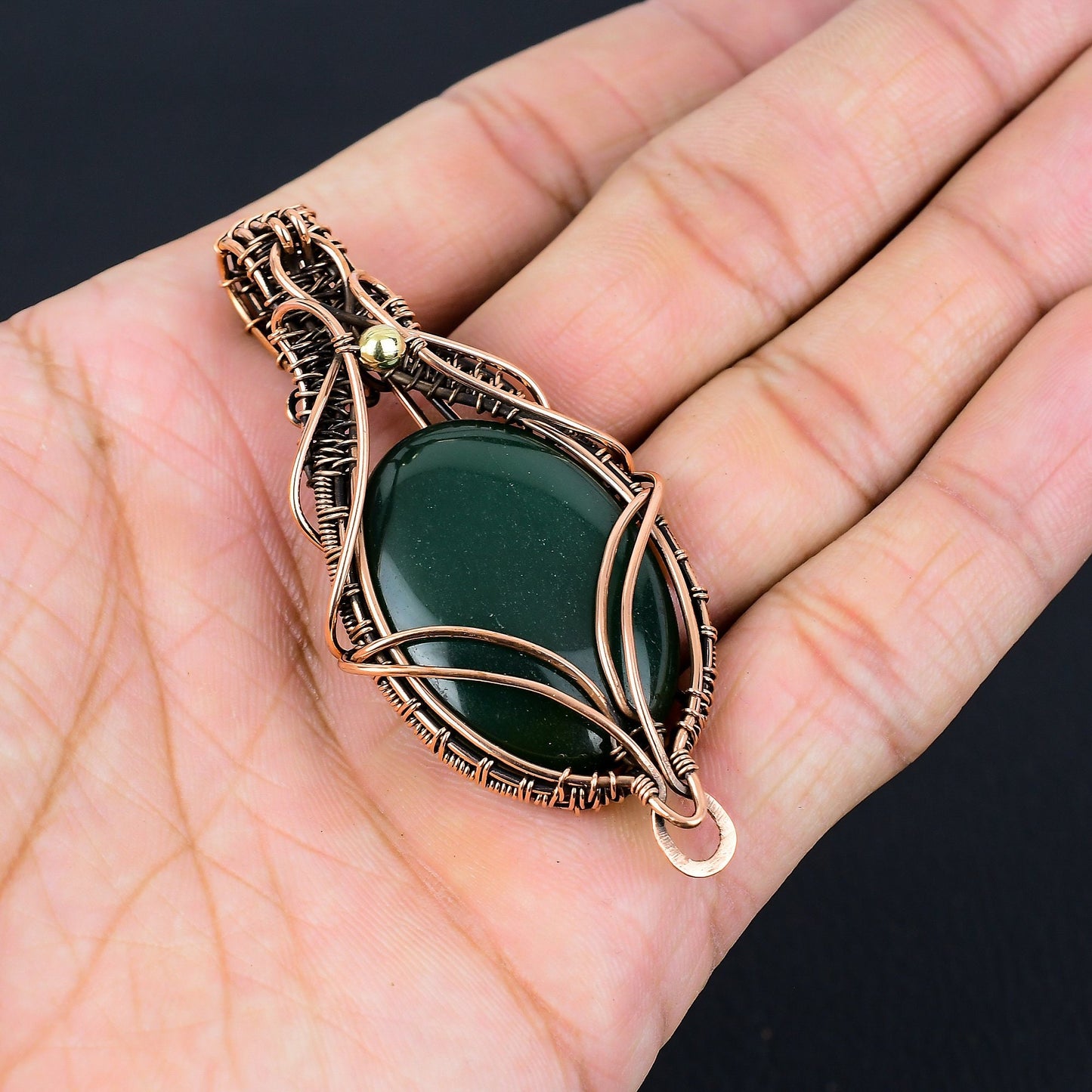 Green Jade Gemstone Pendant