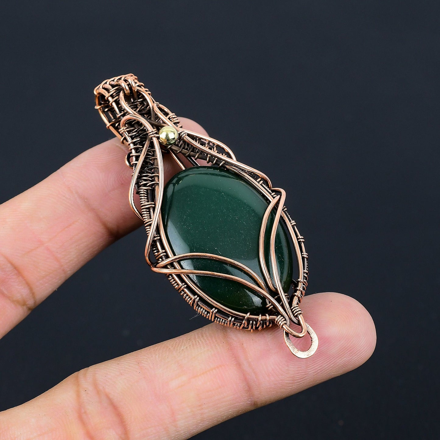 Green Jade Gemstone Pendant