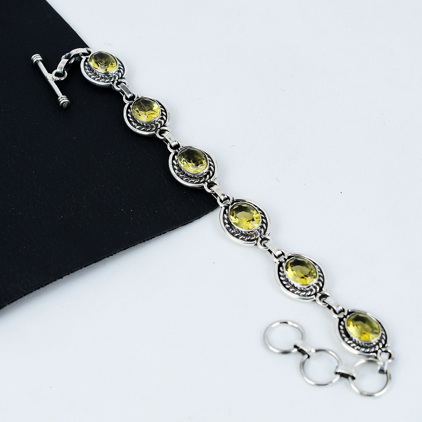 Yellow Citrine Gemstone Bracelet