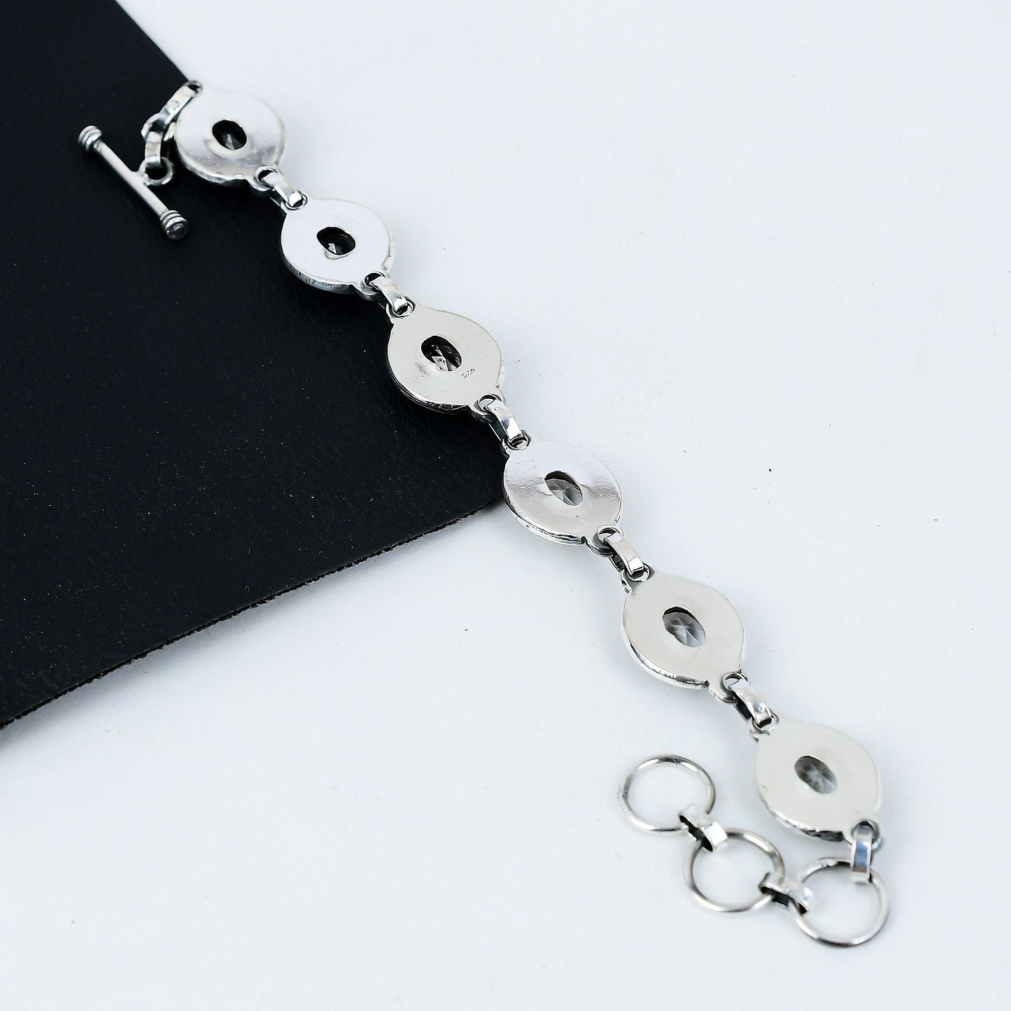 White Topaz Gemstone Bracelet