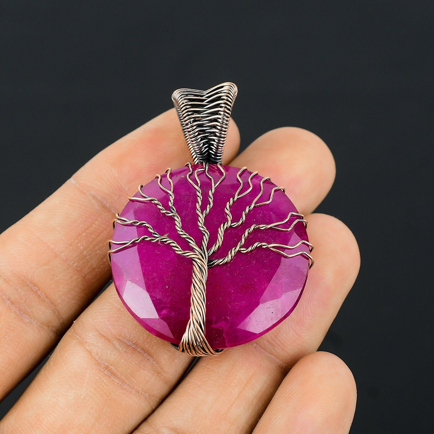 Kashmir Red Ruby Gemstone Pendant