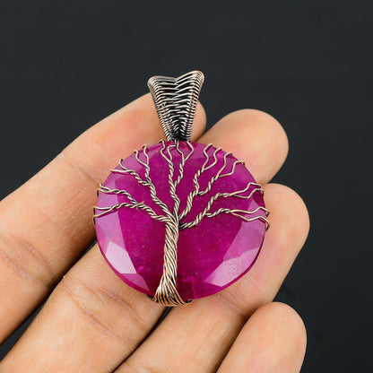 Kashmir Red Ruby Gemstone Pendant