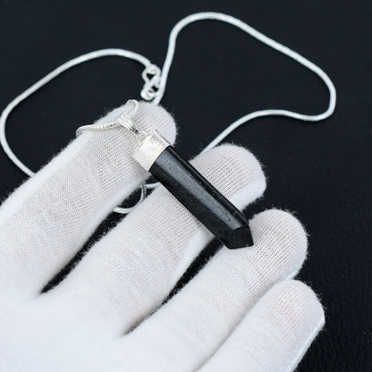 Black Onyx Pencil Point Pendant