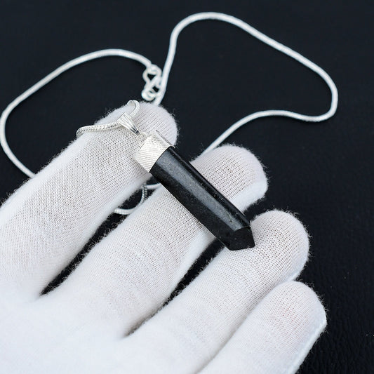 Black Onyx Pencil Point Pendant
