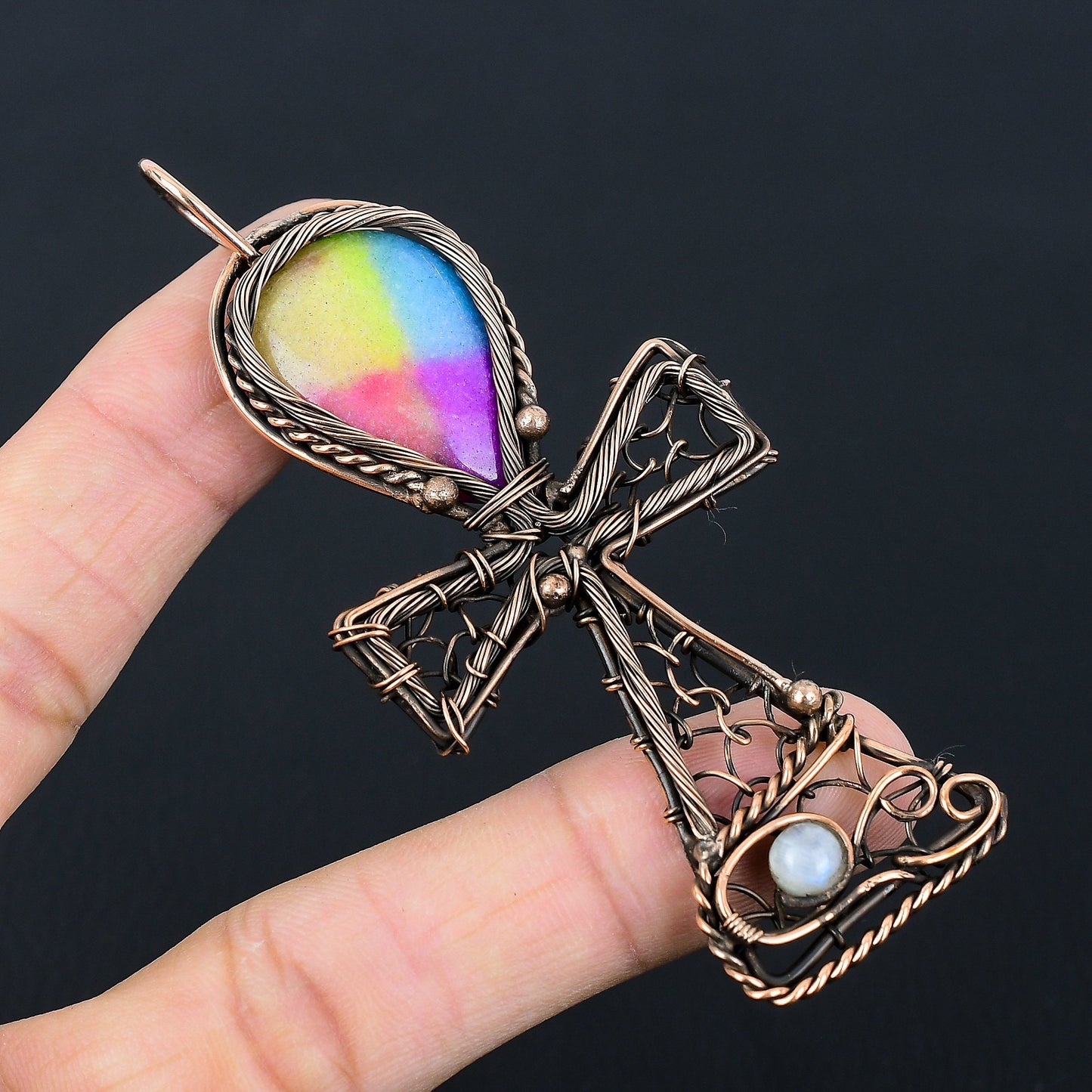 Rainbow Solar Quartz Gemstone Pendant